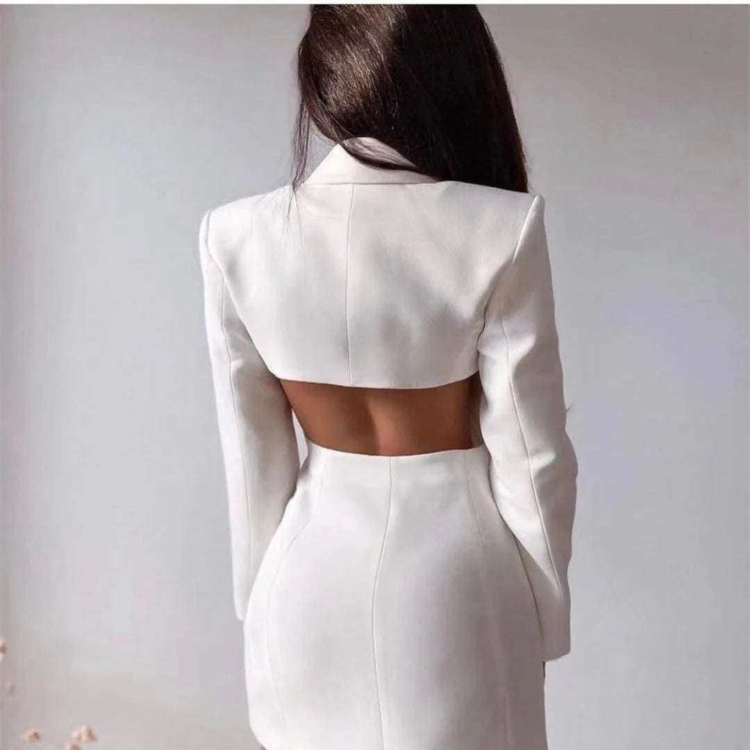 Vestido Fato Costas Abertas
